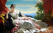 Franz Xaver Winterhalter Portrait of Leonilla, Princess of Sayn-Wittgenstein-Sayn oil painting artist
